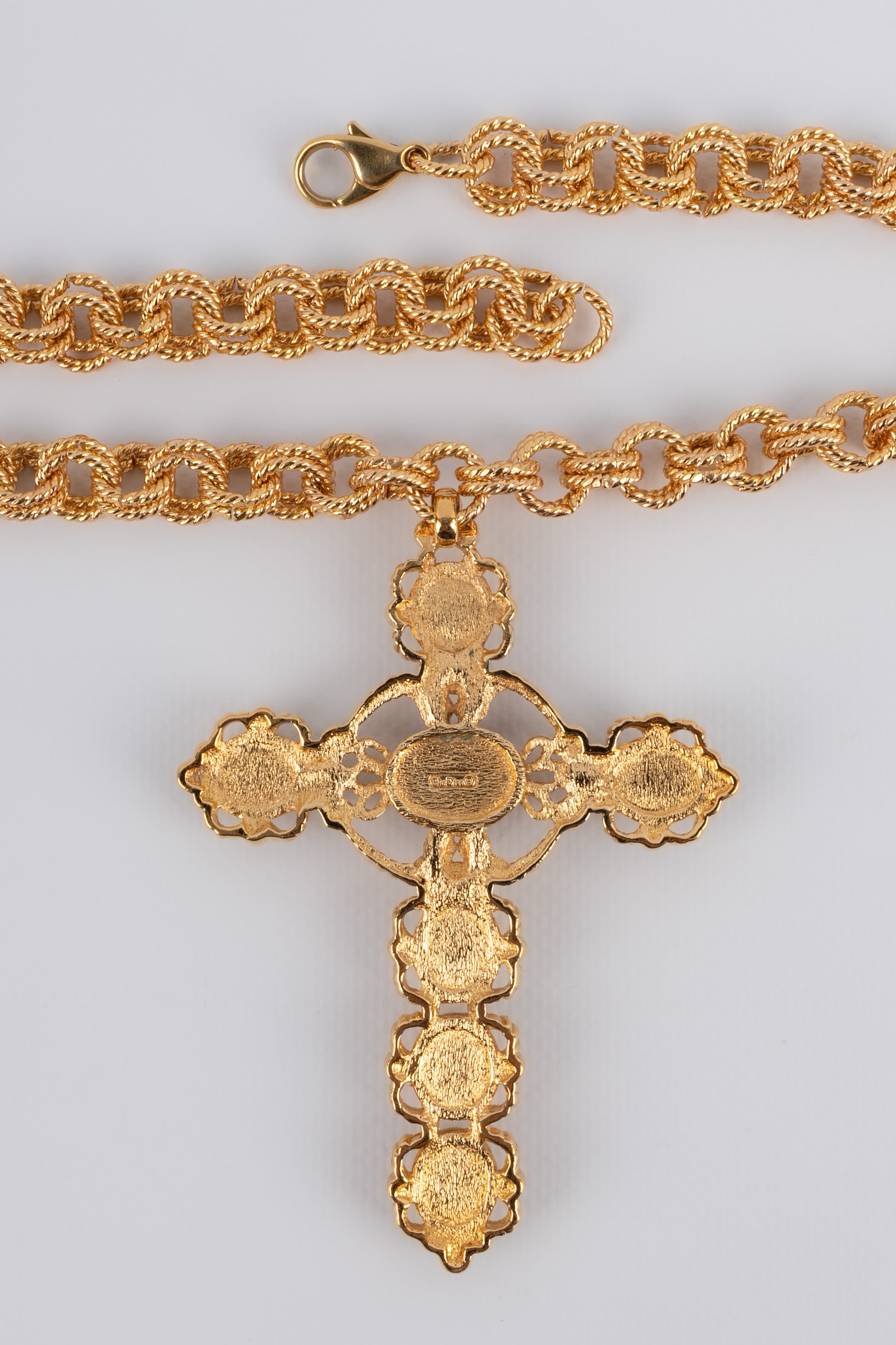 Collier croix Christian Dior 