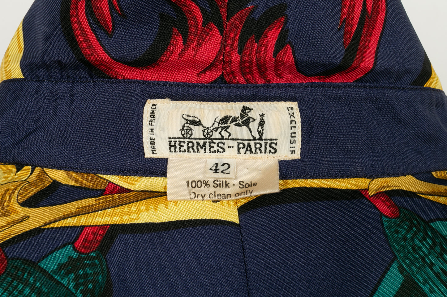 Haut / Chemise en soie Hermès