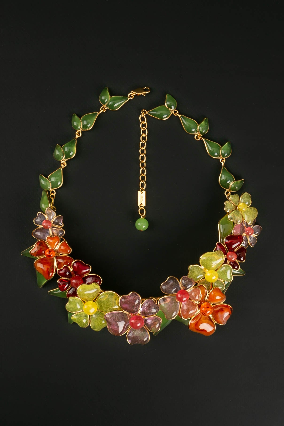 Collier en pâte de verre Augustine 