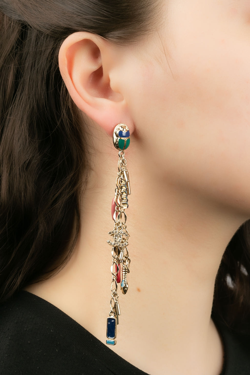 Boucles d'oreilles Chanel Défilé 2019.