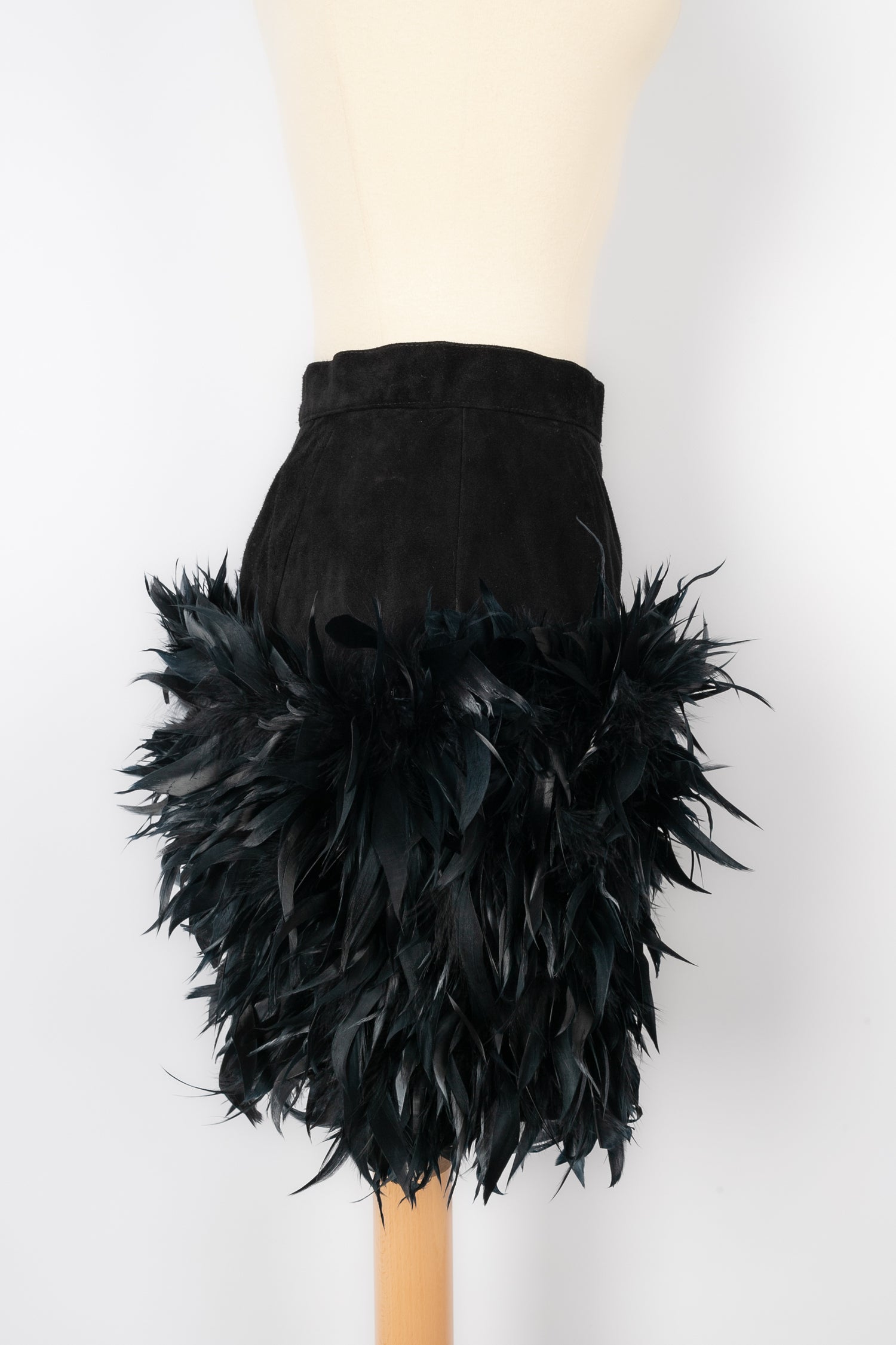 Jupe à plumes Yves Saint Laurent