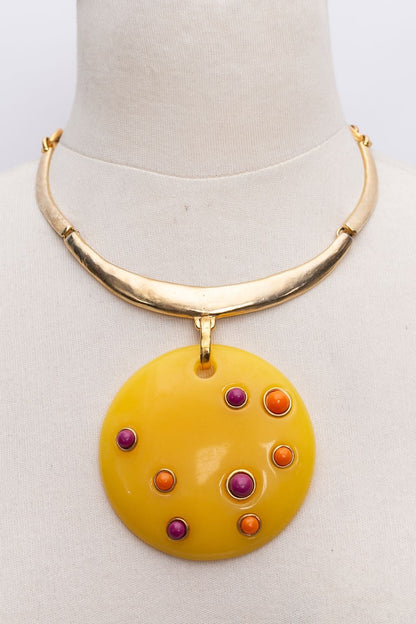 Collier jaune Isaky