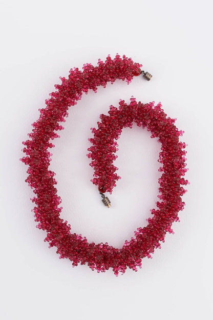 Collier en pâte de verre 1930s