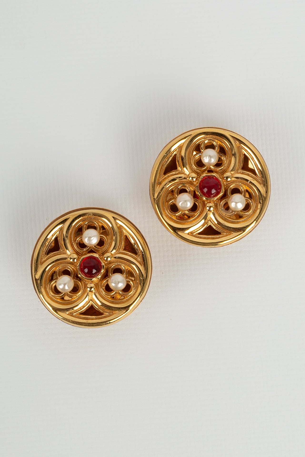 Boucles d'oreilles Chanel Automne 1989