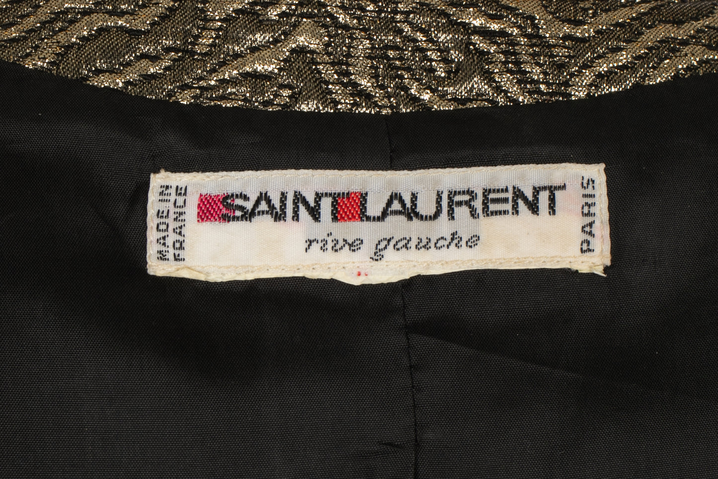 Veste dorée Yves Saint Laurent 1986