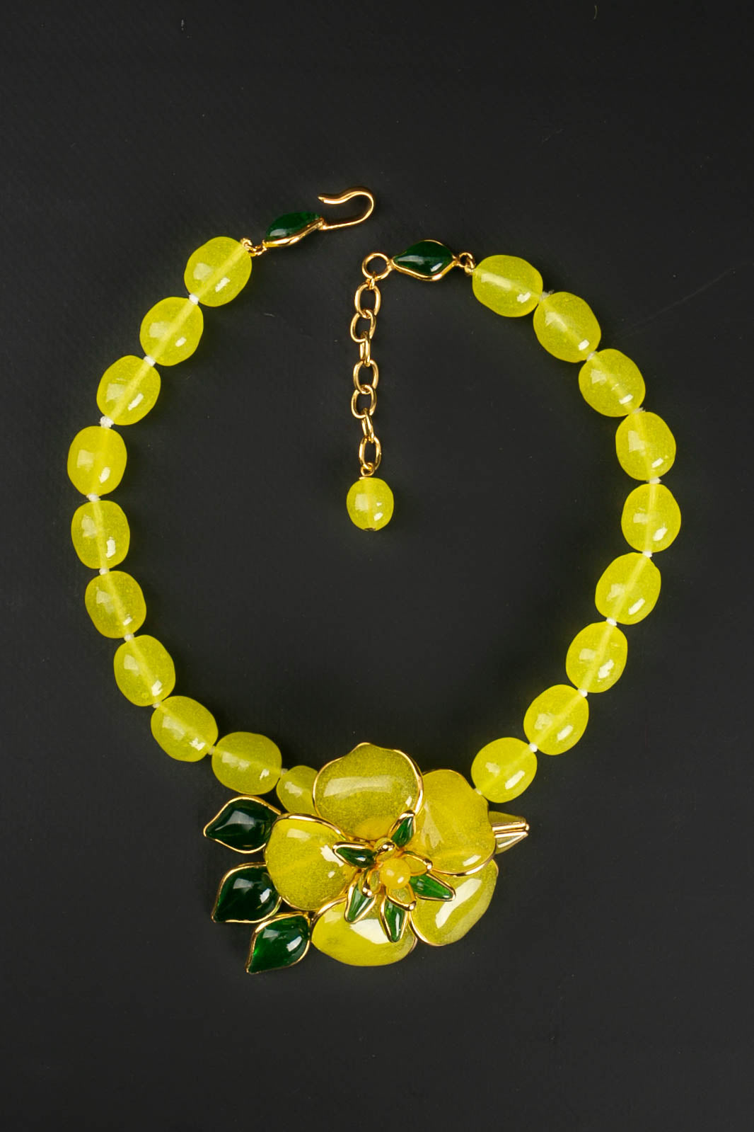 Collier en pâte de verre Augustine