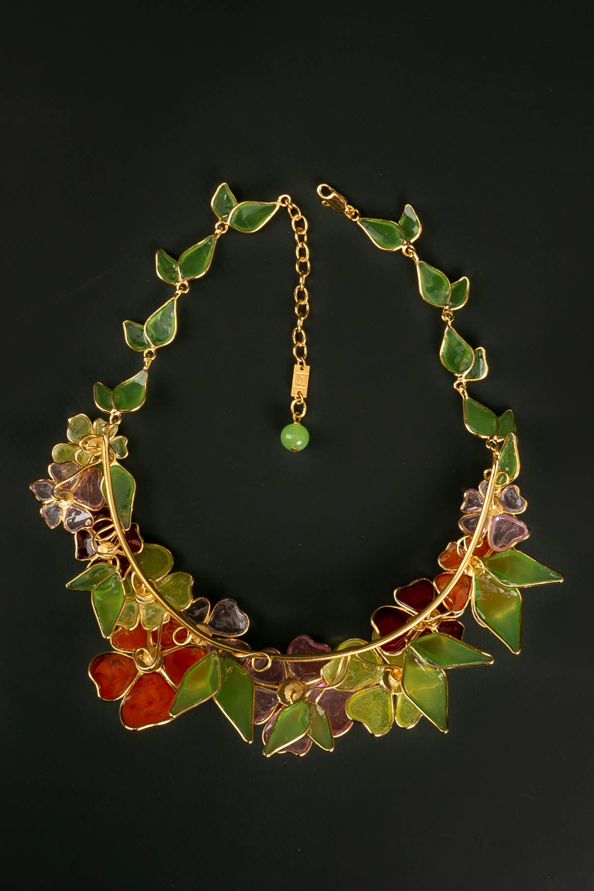 Collier en pâte de verre Augustine 