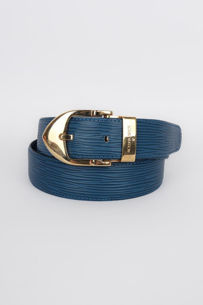 Damier Ceinture Lv Bleu Louis Vuitton Damier Cobalt Race 40 MM