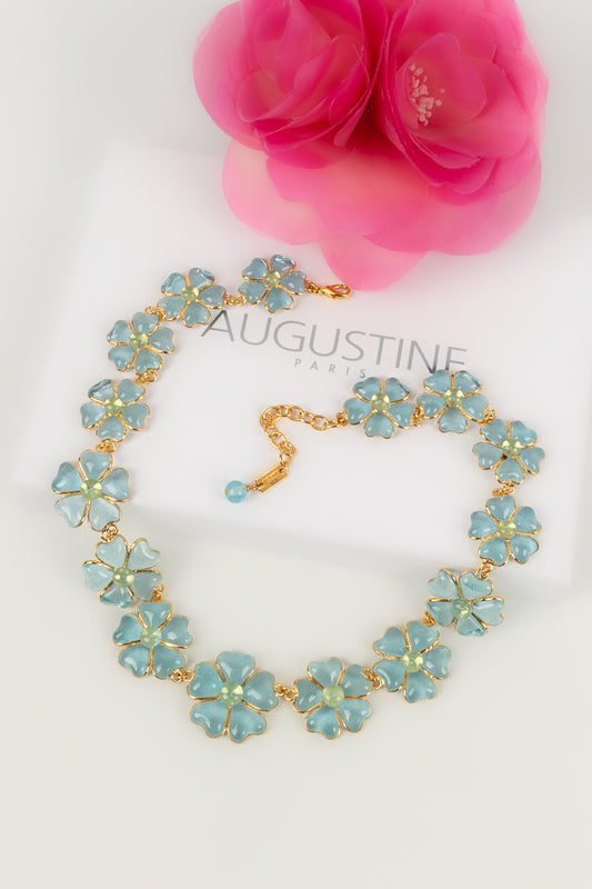 Collier en pâte de verre Augustine