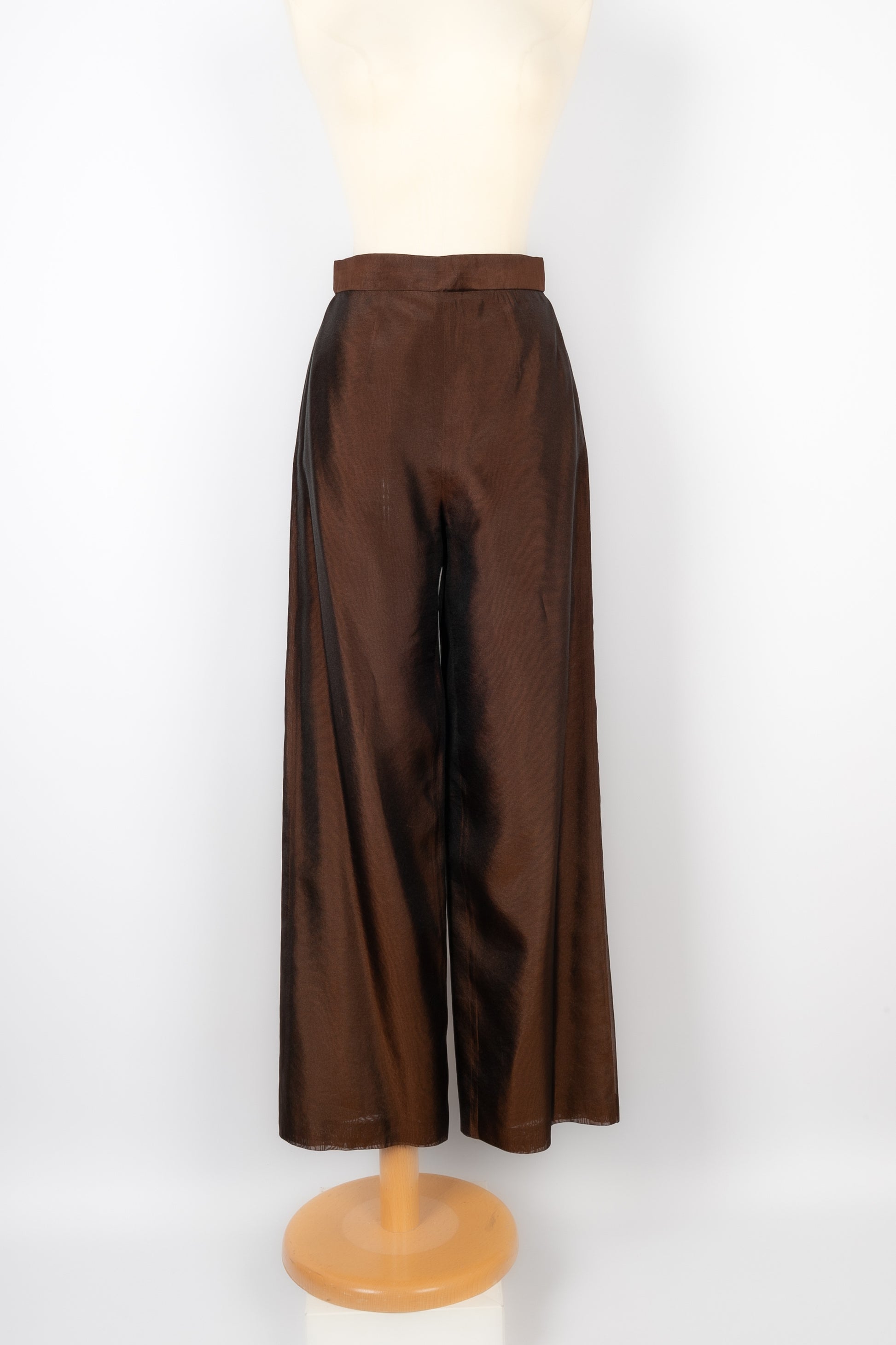 Pantalon en soie Féraud