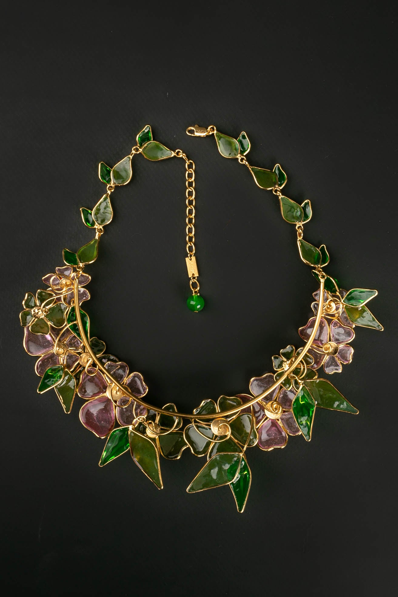 Collier en pâte de verre Augustine 