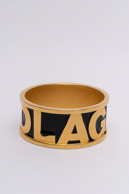 Paire de bracelets dorés Karl Lagerfeld