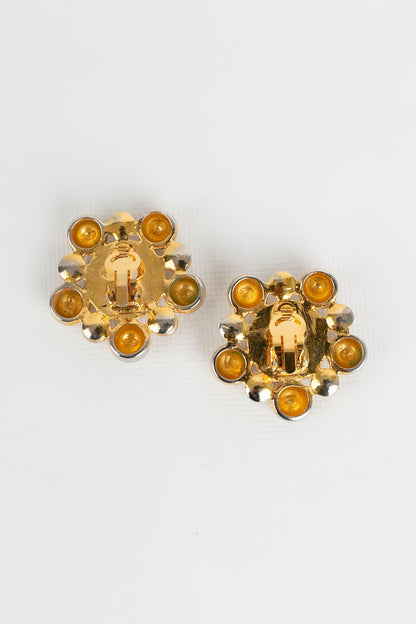 Boucles d'oreilles baroques Chanel 