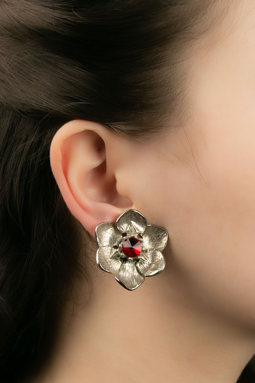 Boucles d'oreilles "fleur" Christian Dior
