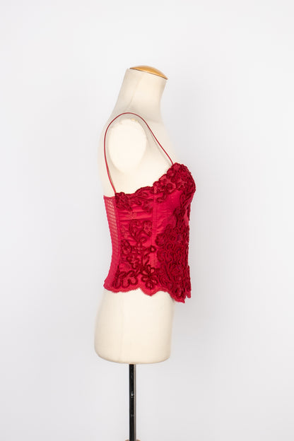 Haut corset en soie La Perla