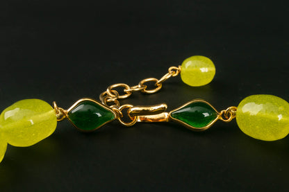 Collier en pâte de verre Augustine