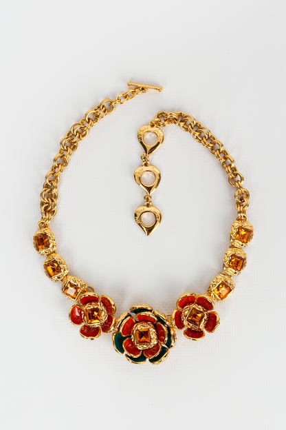 Collier fleurs Yves Saint Laurent