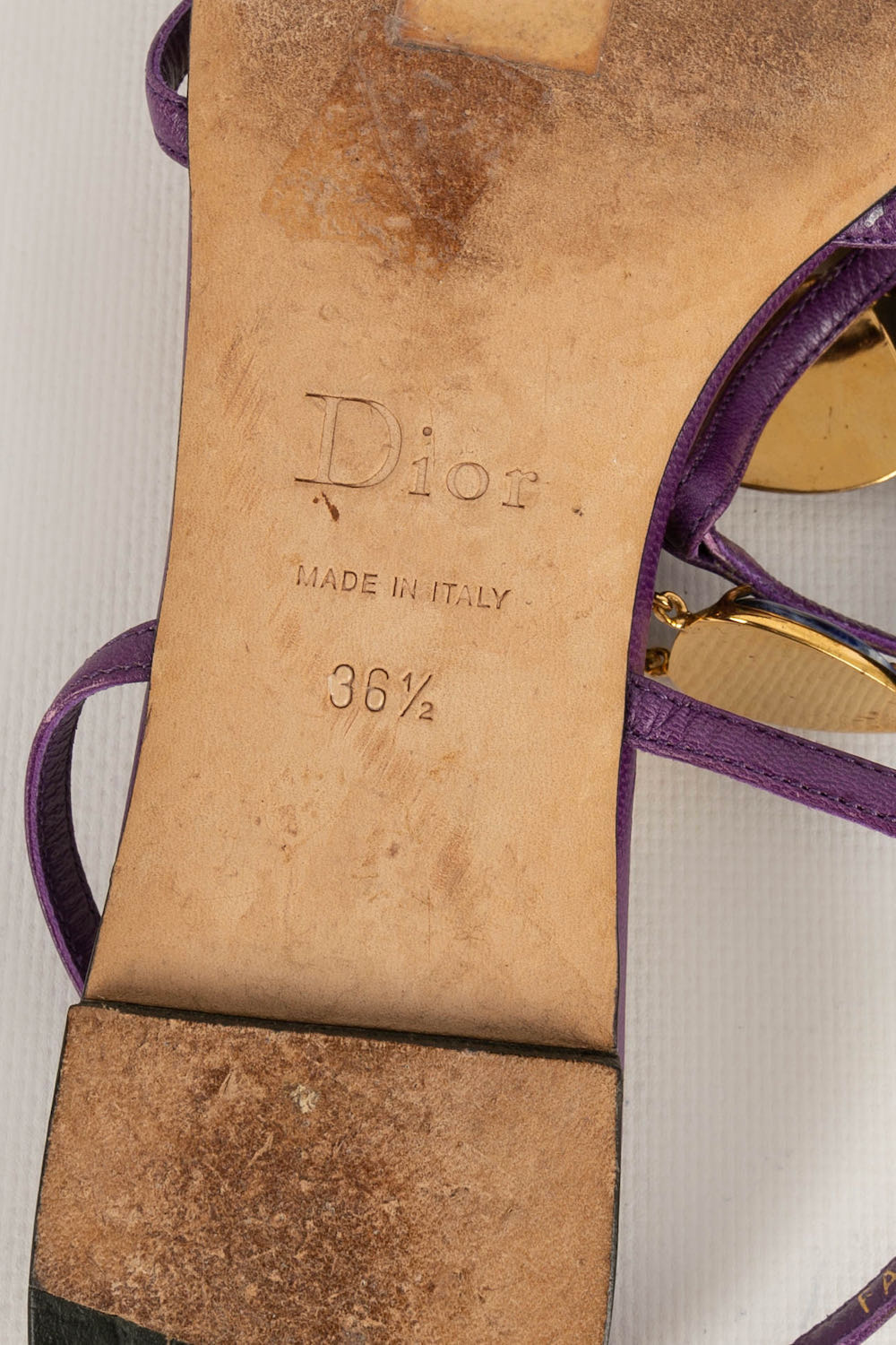 Sandales en cuir Dior 