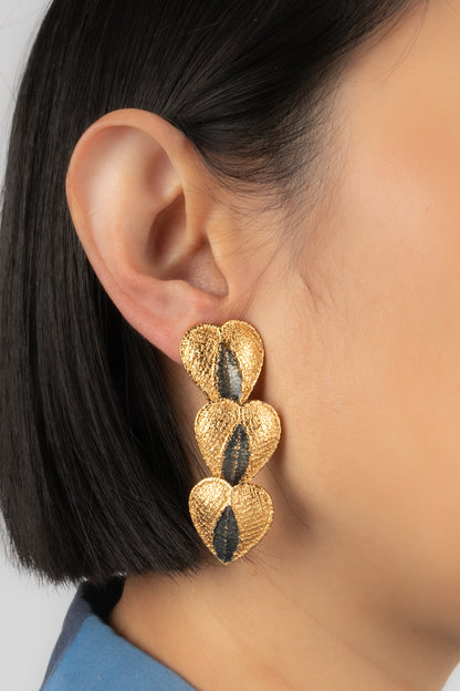 Boucles d'oreilles coeurs Yves Saint Laurent