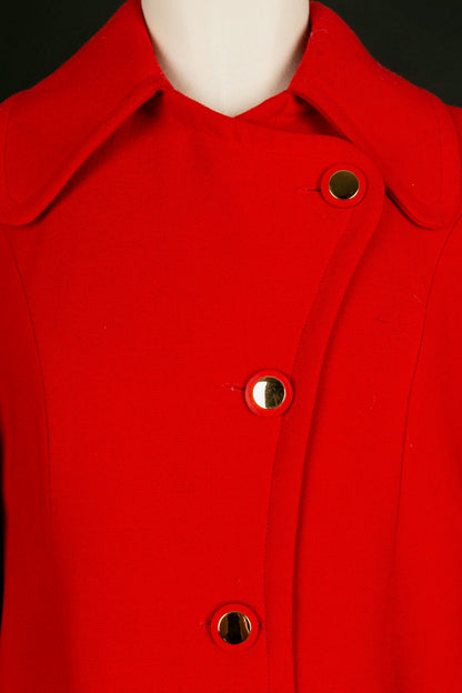 Manteau rouge 1960/70