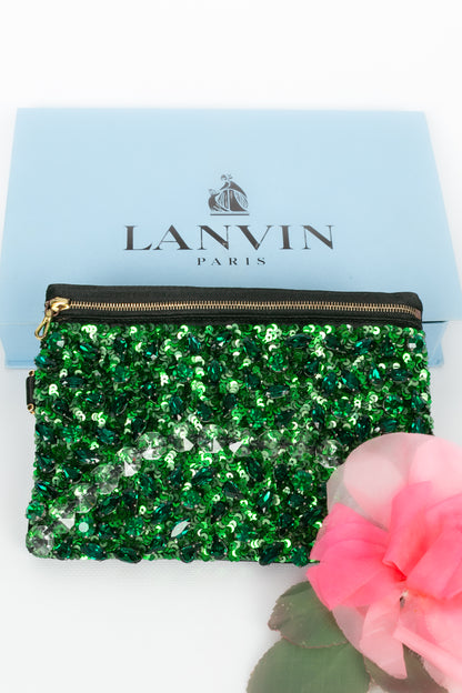 Pochette verte Lanvin