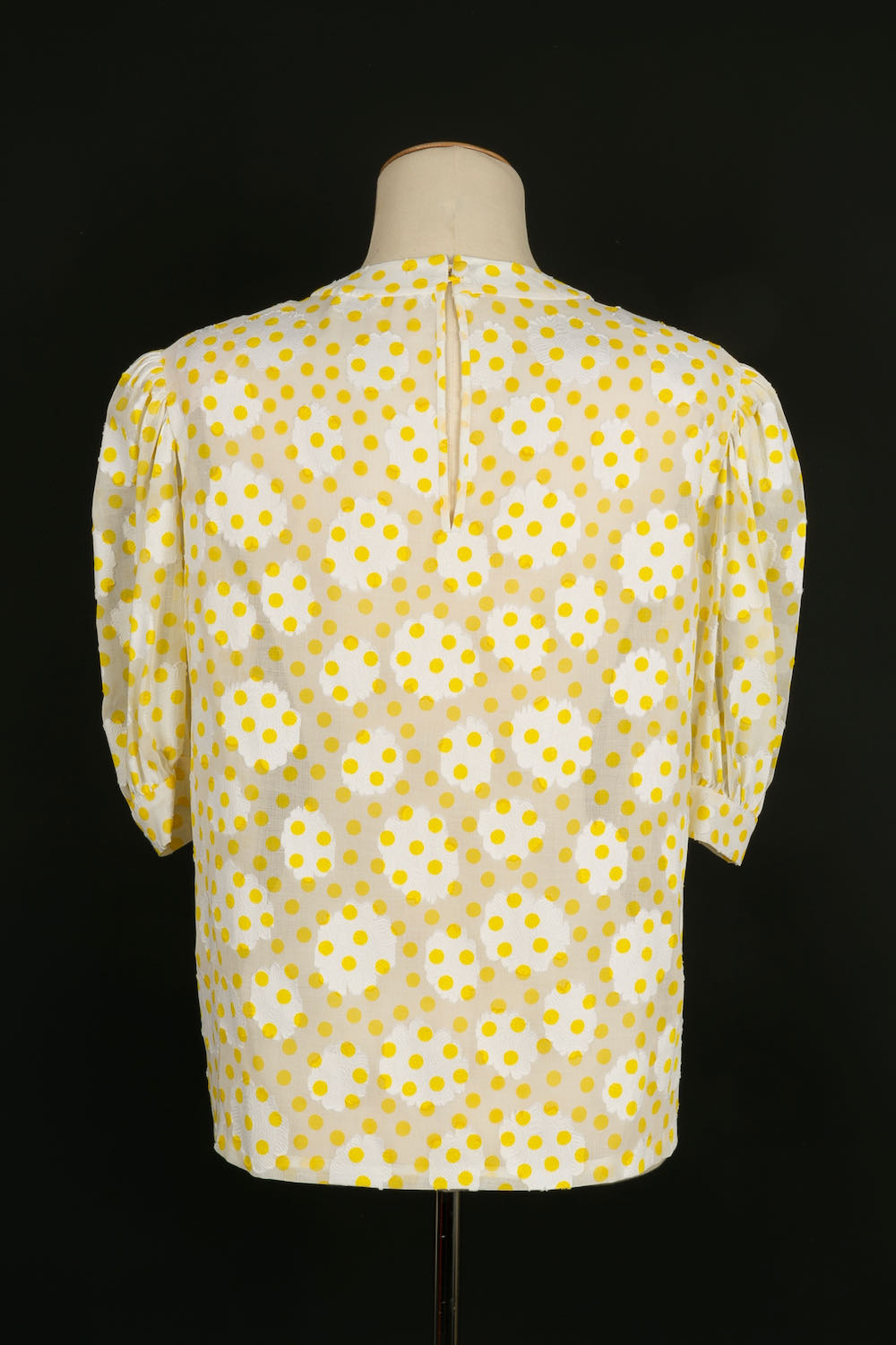 Blouse à pois vintage