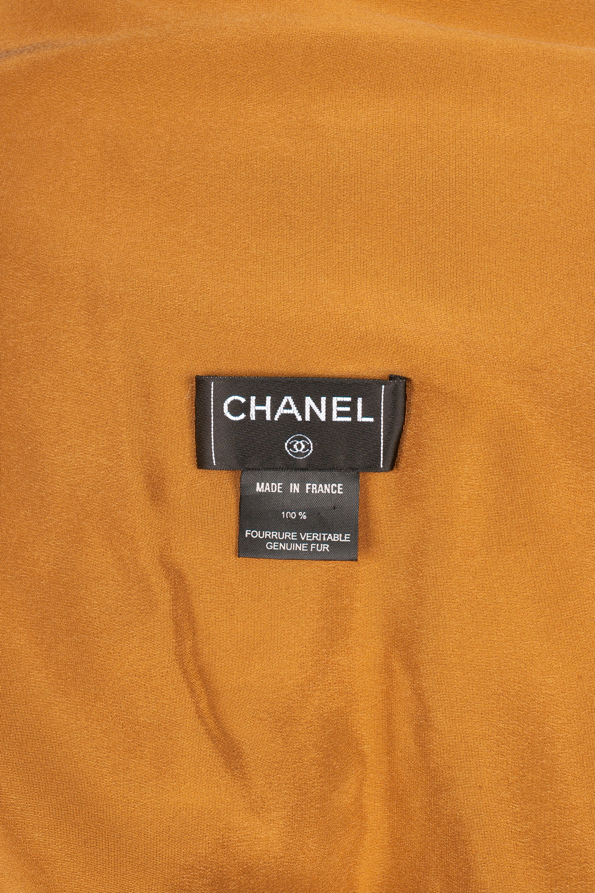 Grande étole en fourrure Chanel