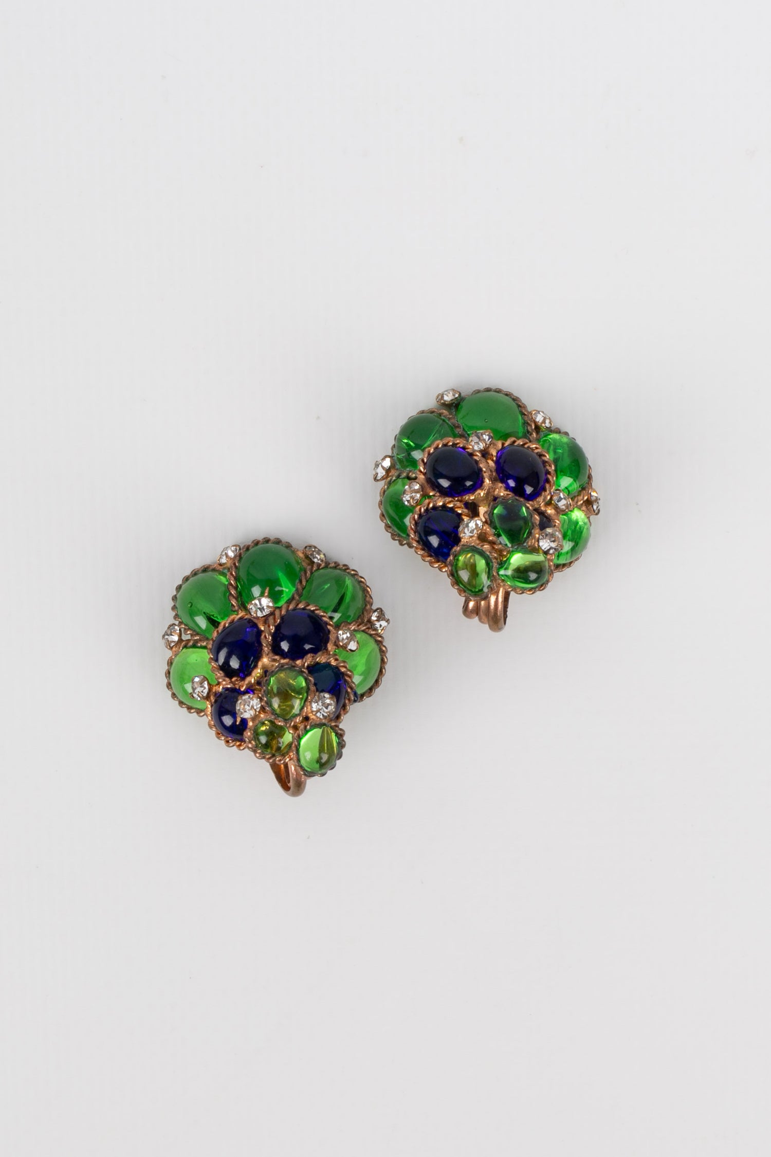 Boucles d'oreilles en pâte de verre