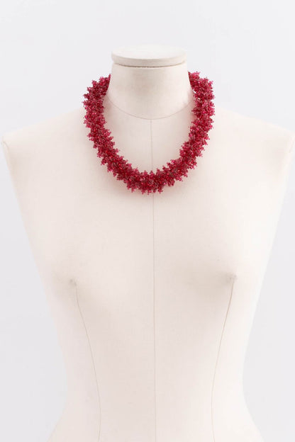 Collier en pâte de verre 1930s