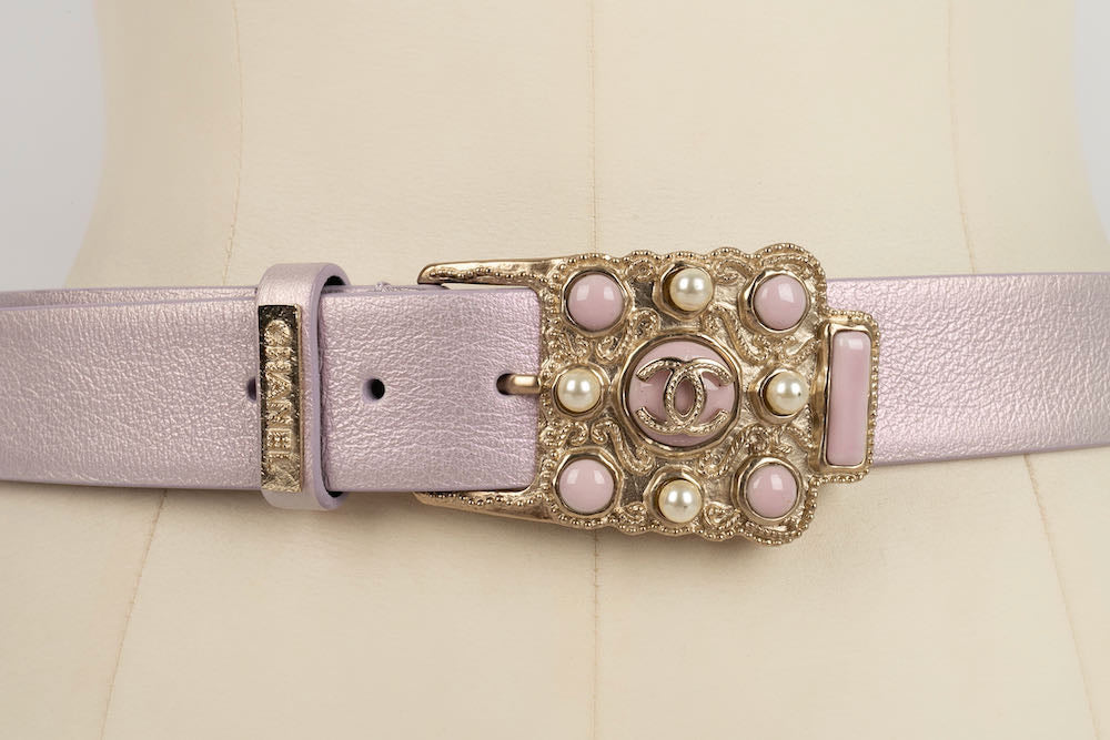 Ceinture mauve Chanel