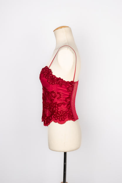 Haut corset en soie La Perla