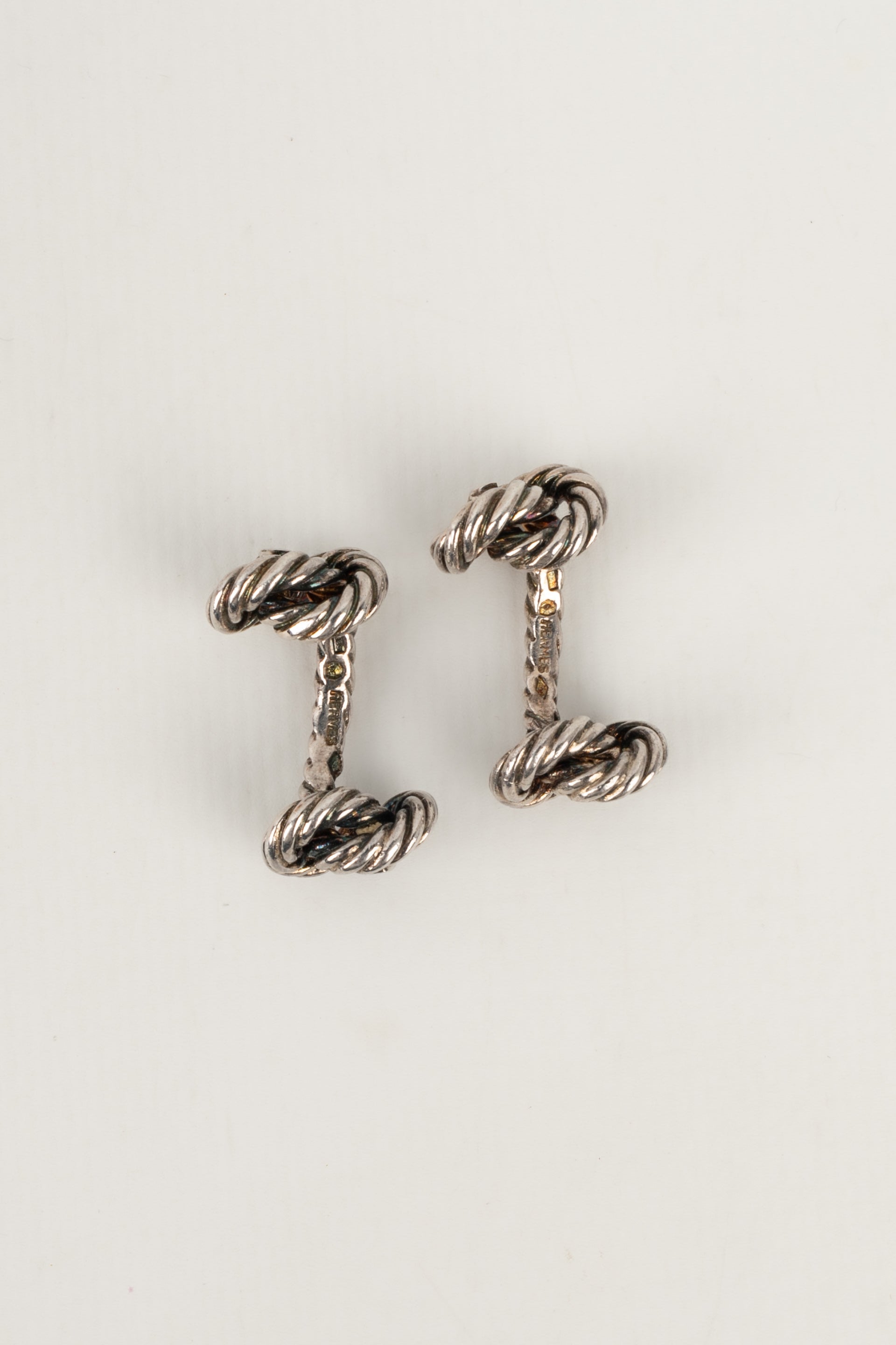 Hermes sales silver cufflinks