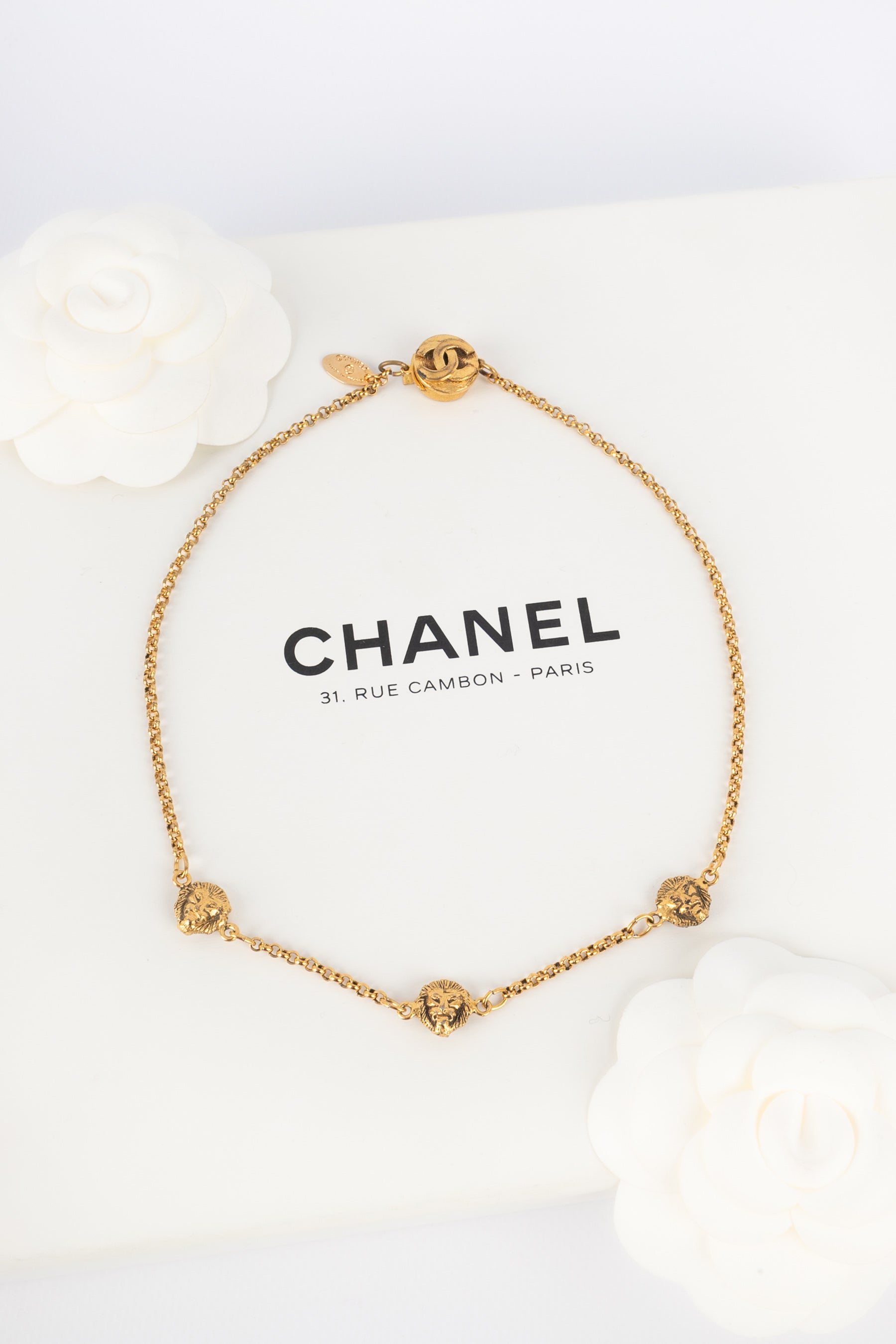 Collier lion Chanel