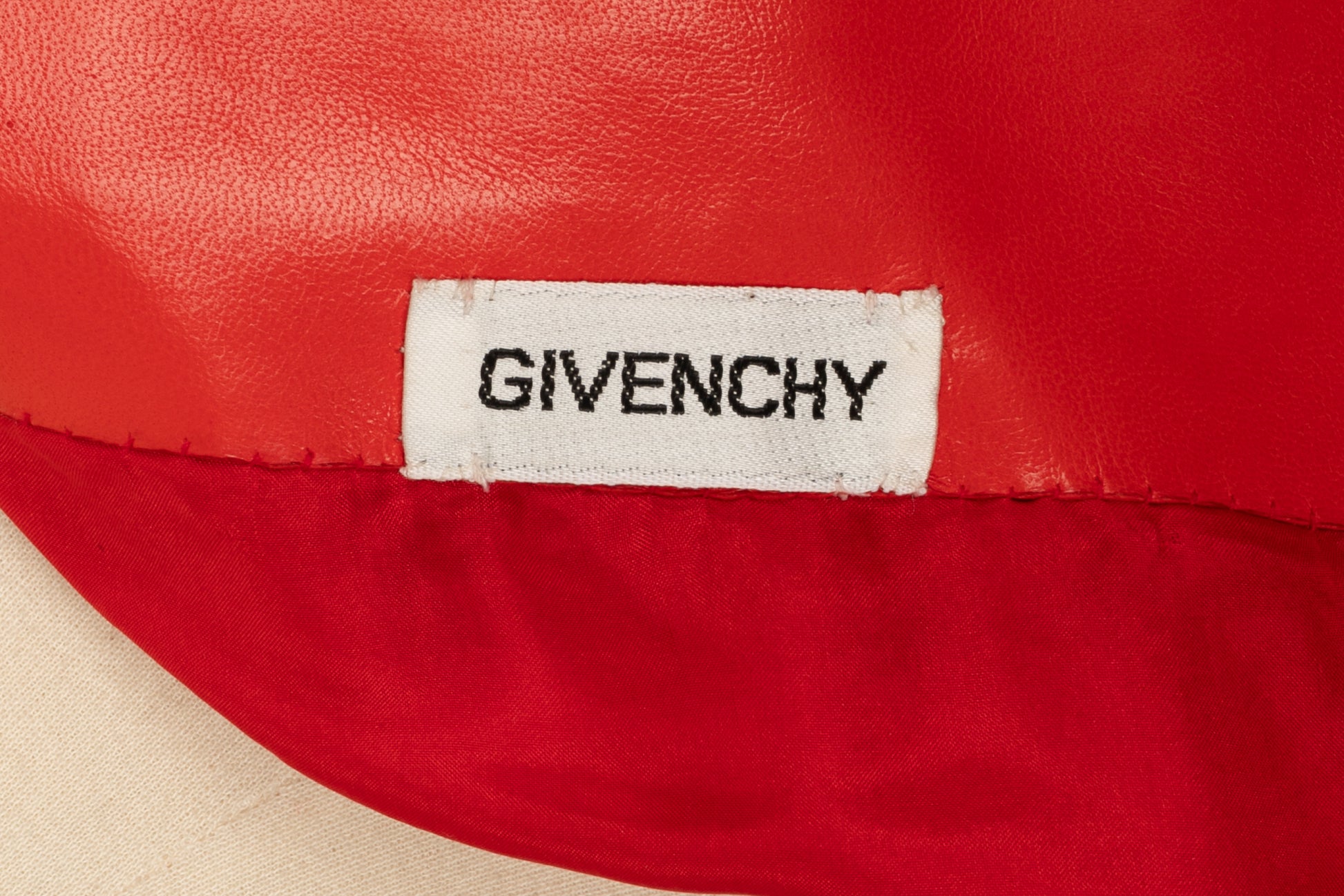 Jupe en cuir Givenchy Haute Couture