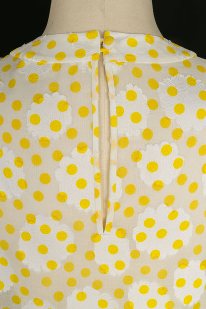 Blouse à pois vintage