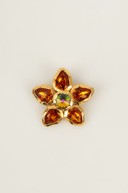 Broche fleur Yves Saint Laurent