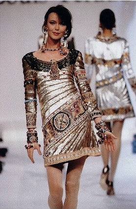 Louis Féraud golden dress Haute Couture